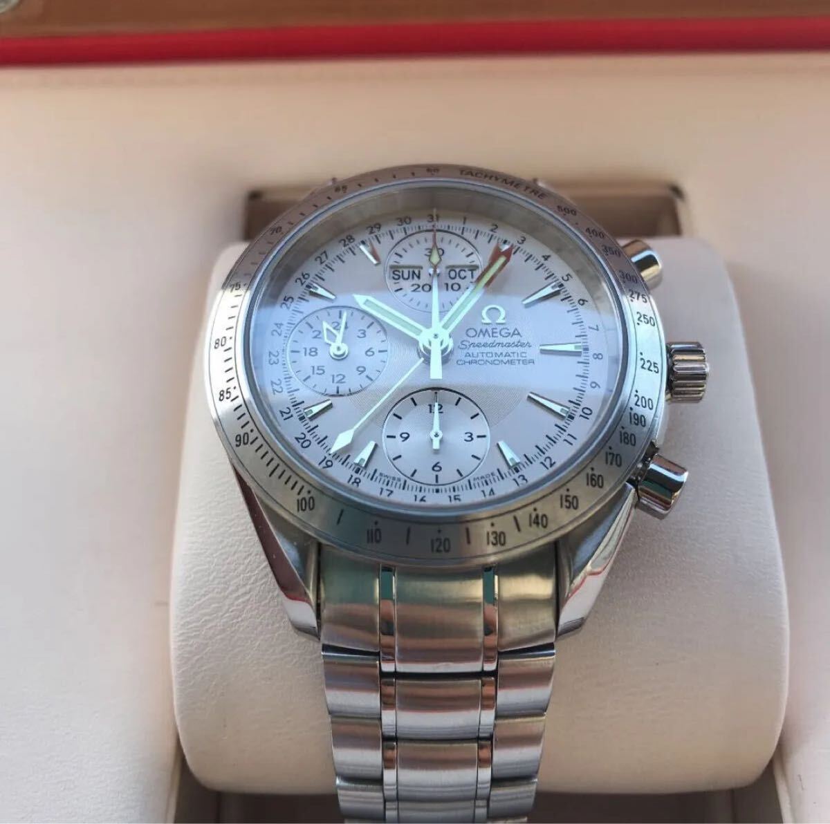 Omega Speedmaster Day-Date 3221.30 Triple Calendar Chronograph Men's Automatic Watch