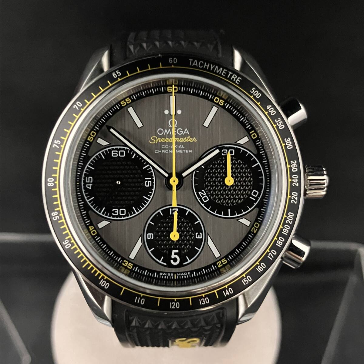OMEGA Speedmaster 326.21.40.50 Automatic Omega Speedmaster Racing Co-Axial Watch with Box, Manual, and Warranty