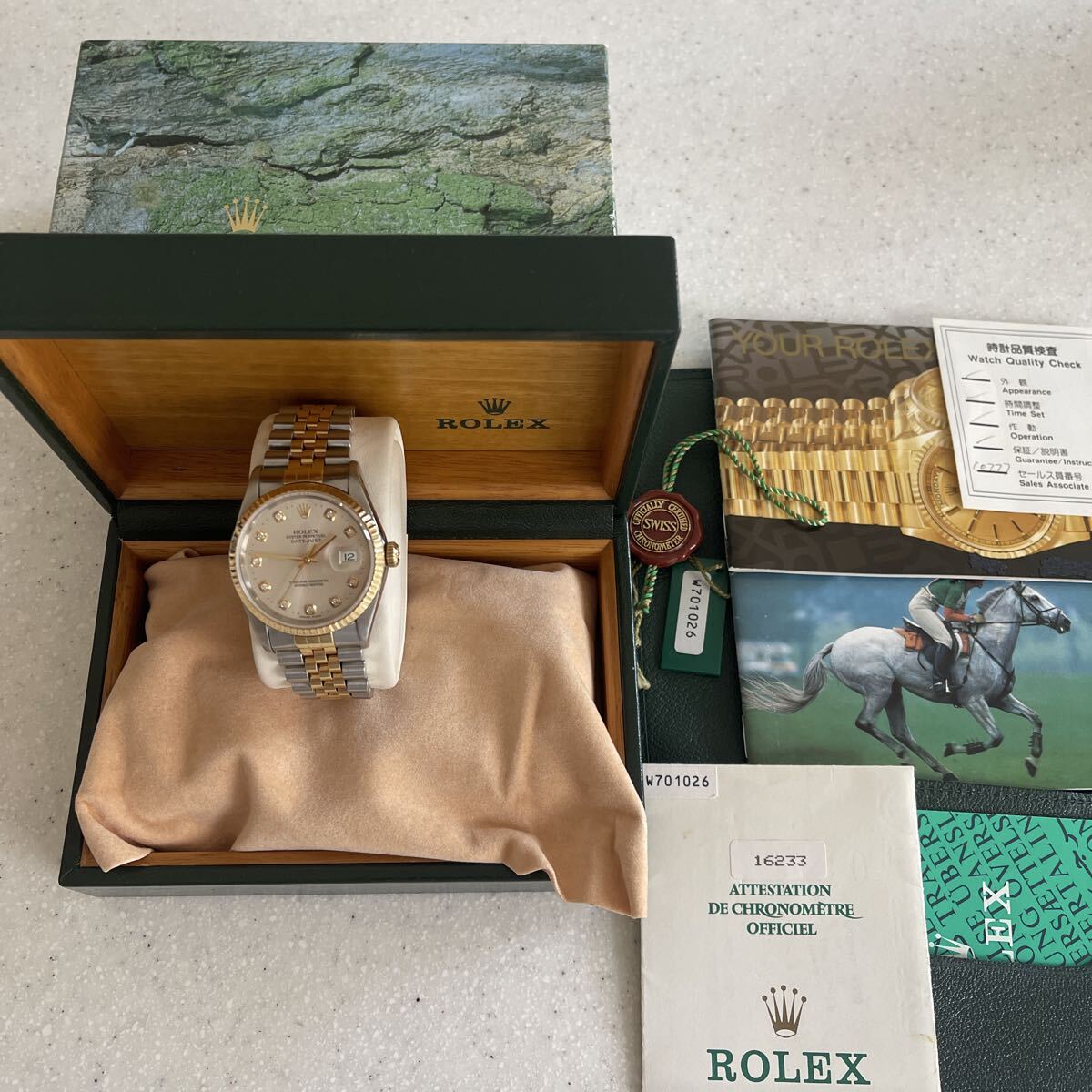 ROLEX Datejust 10P Diamond Edition Watch