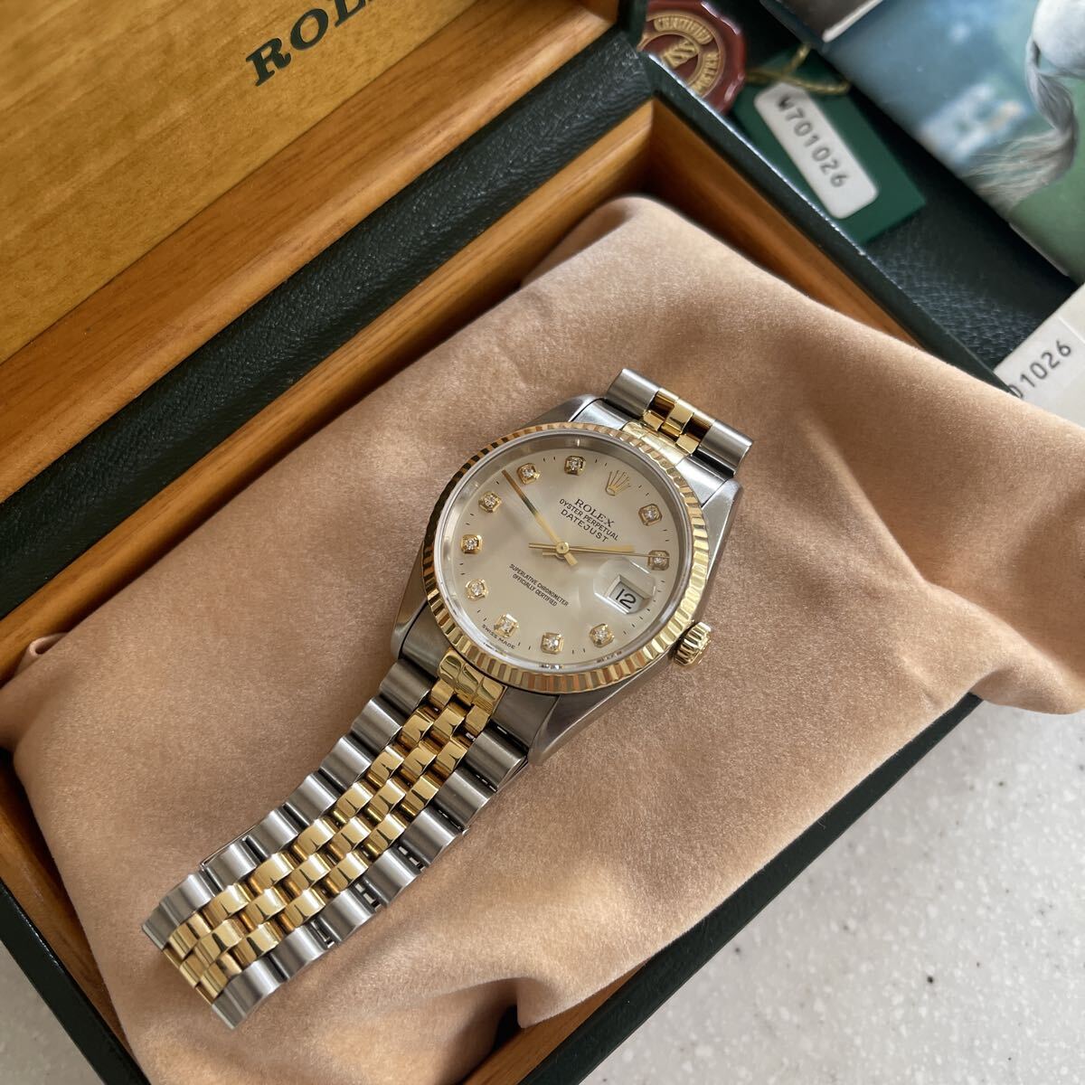ROLEX Datejust 10P Diamond Edition Watch