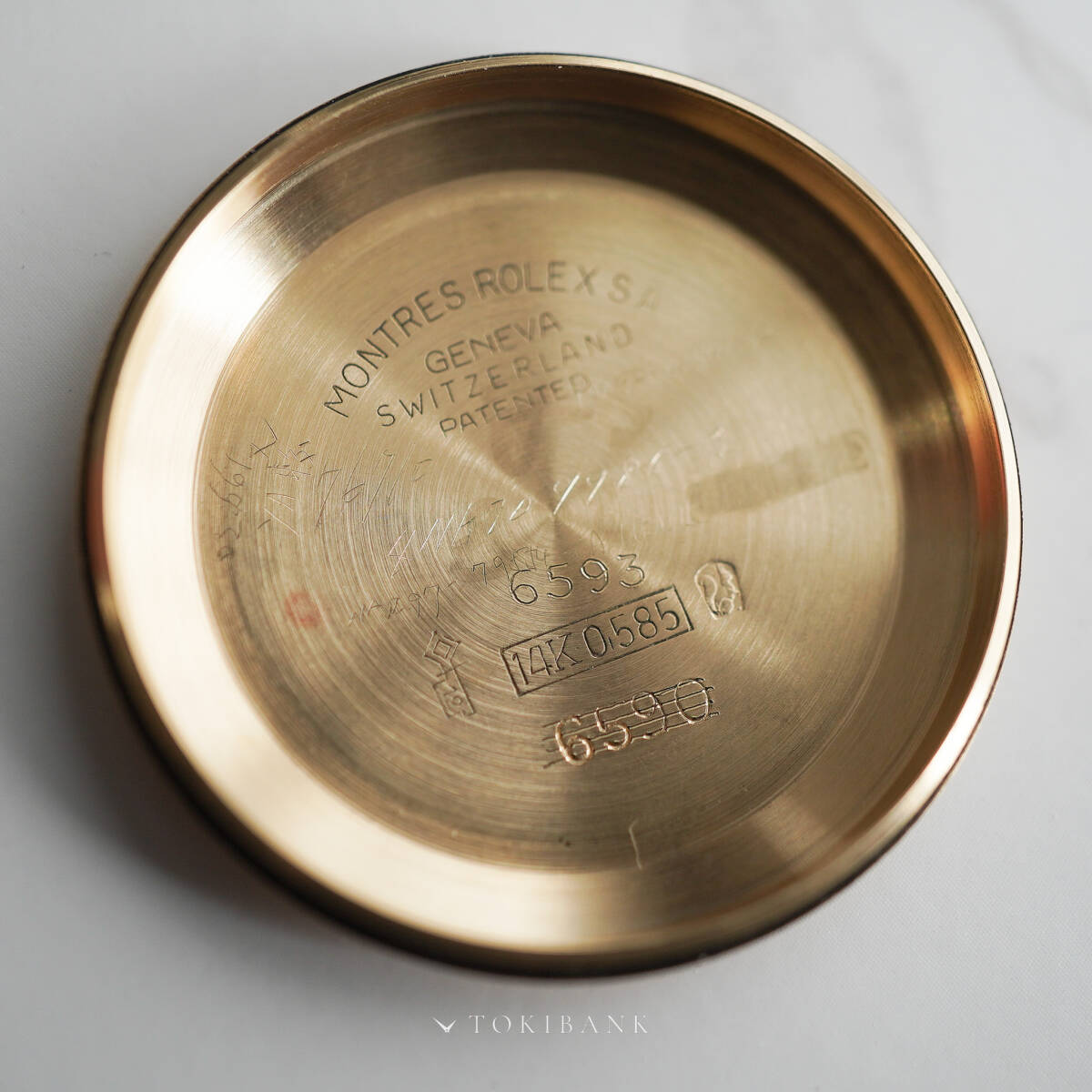 ROLEX OYSTER PERPETUAL REF.6593 14KYG 1957 Bombay