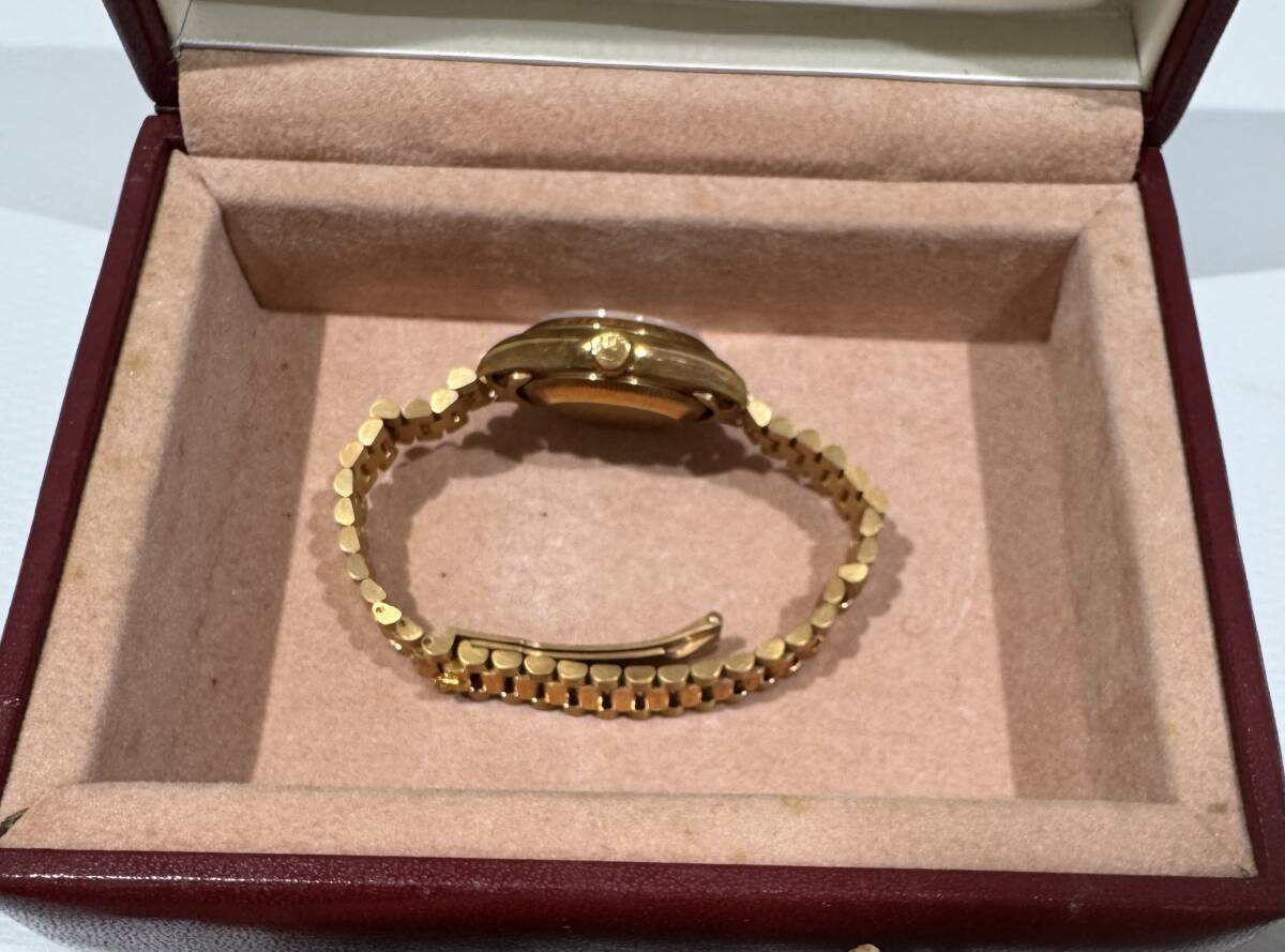ROLEX Datejust 69178 No. 90, circa 1965, 10 Diamonds, Solid Gold, 18K Yellow Gold, Women's, Box, Warranty Card, Working Condition