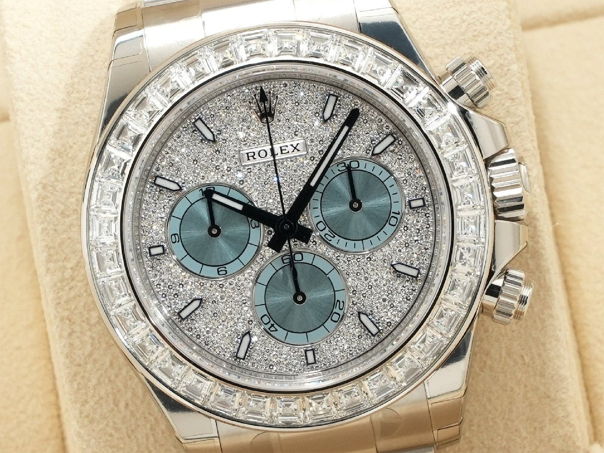 Rolex Daytona Ref. 126576TBR PT Pavé Diamond Dial