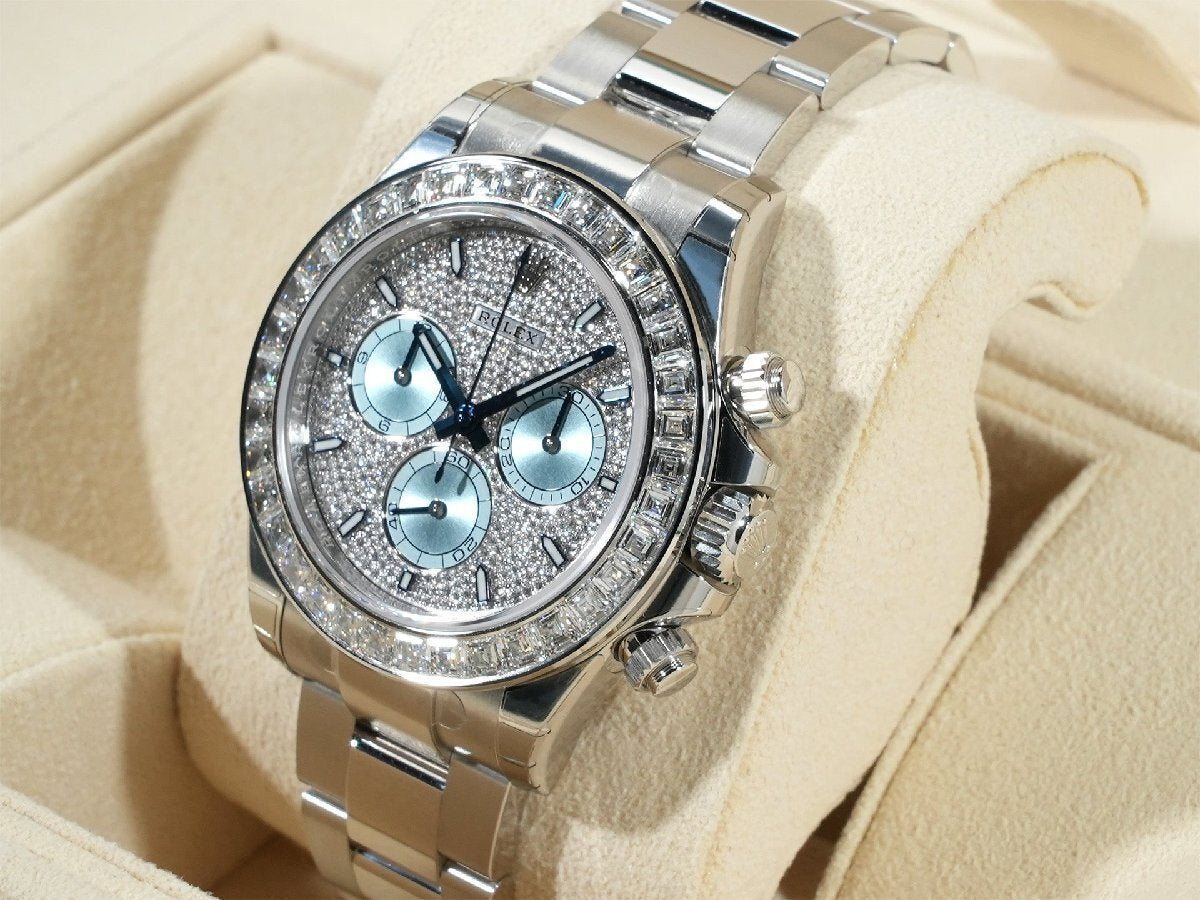 Rolex Daytona Ref. 126576TBR PT Pavé Diamond Dial