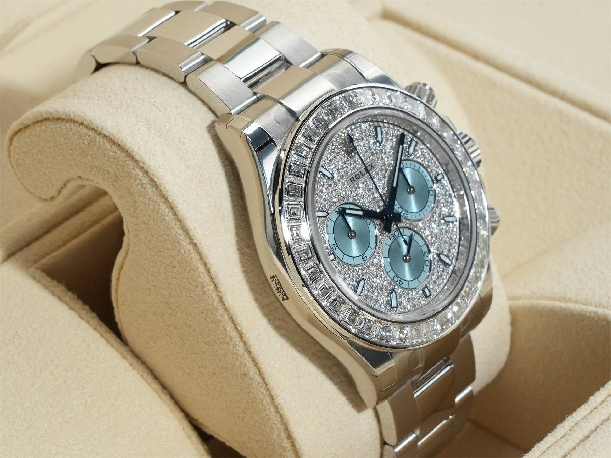 Rolex Daytona Ref. 126576TBR PT Pavé Diamond Dial