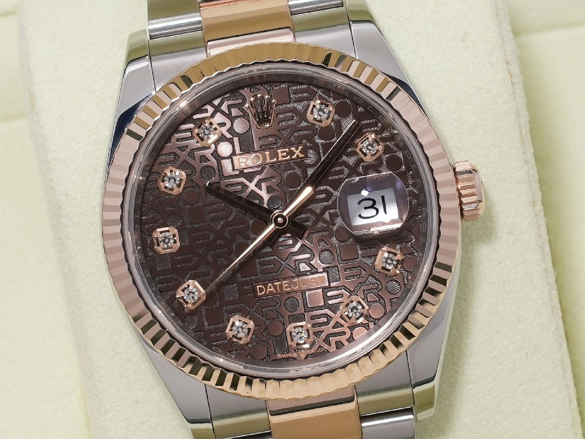 Rolex Datejust 36 Ref. 126231 Stainless Steel/ERG Chocolate with Holographic Computer Dial and Oyster Bracelet