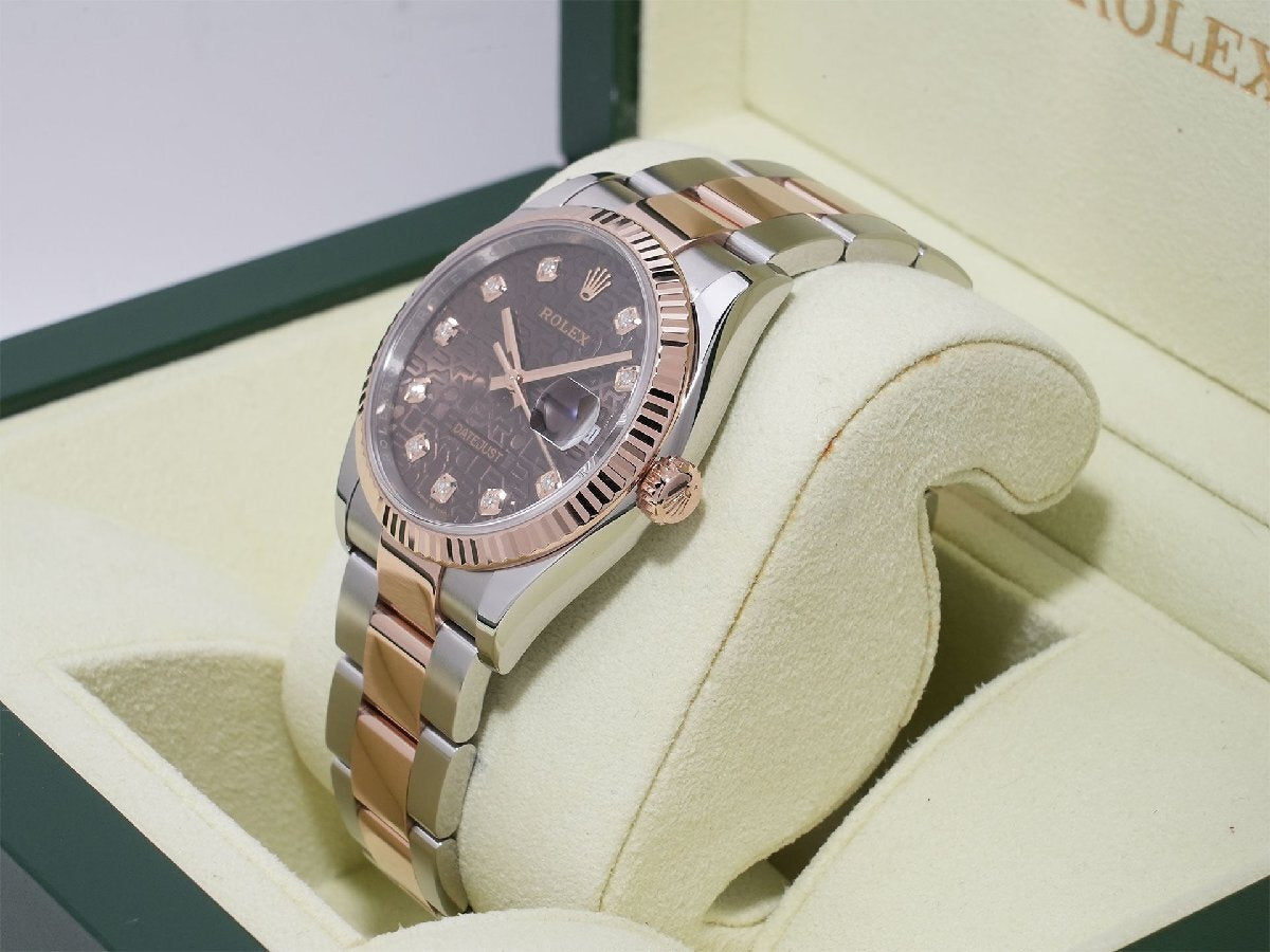 Rolex Datejust 36 Ref. 126231 Stainless Steel/ERG Chocolate with Holographic Computer Dial and Oyster Bracelet