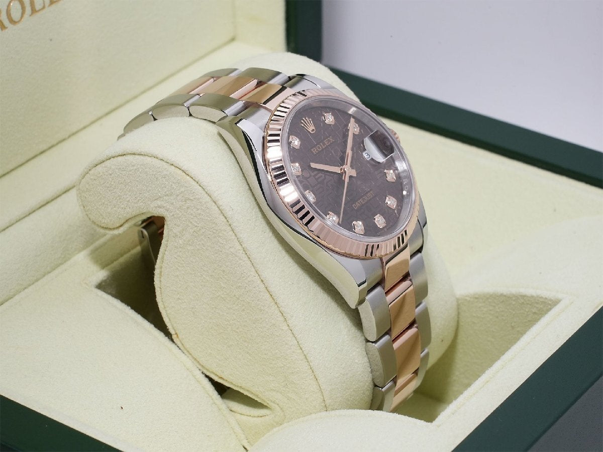 Rolex Datejust 36 Ref. 126231 Stainless Steel/ERG Chocolate with Holographic Computer Dial and Oyster Bracelet