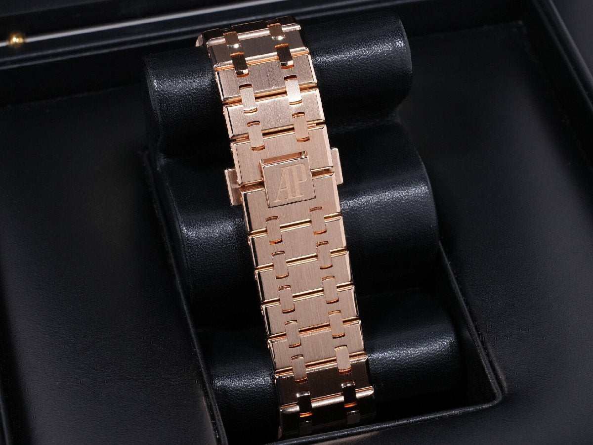 Audemars Piguet Royal Oak Ref. 15400OR.OO.1220OR.03 Pink Gold Blue Dial