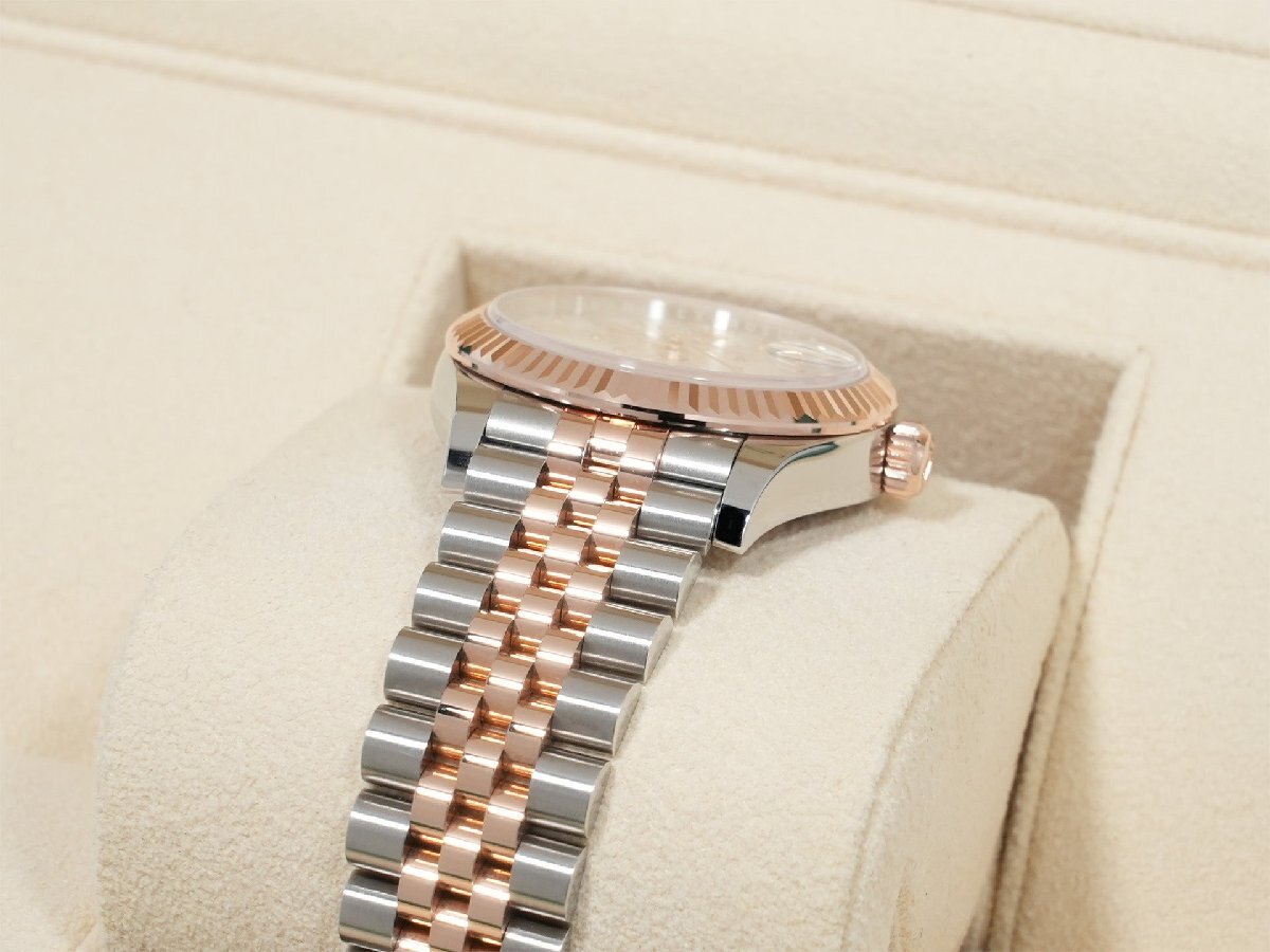Rolex Datejust 31 Ref. 278271 Stainless Steel/Everose Gold Silver Floral Motif Dial