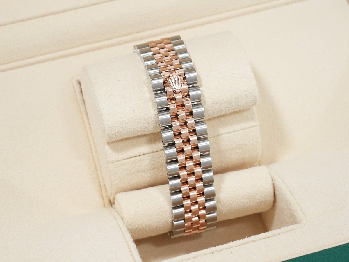 Rolex Datejust 31 Ref. 278271 Stainless Steel/Everose Gold Silver Floral Motif Dial