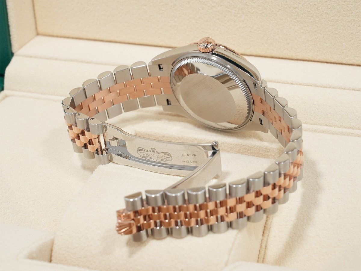 Rolex Datejust 31 Ref. 278271 Stainless Steel/Everose Gold Silver Floral Motif Dial