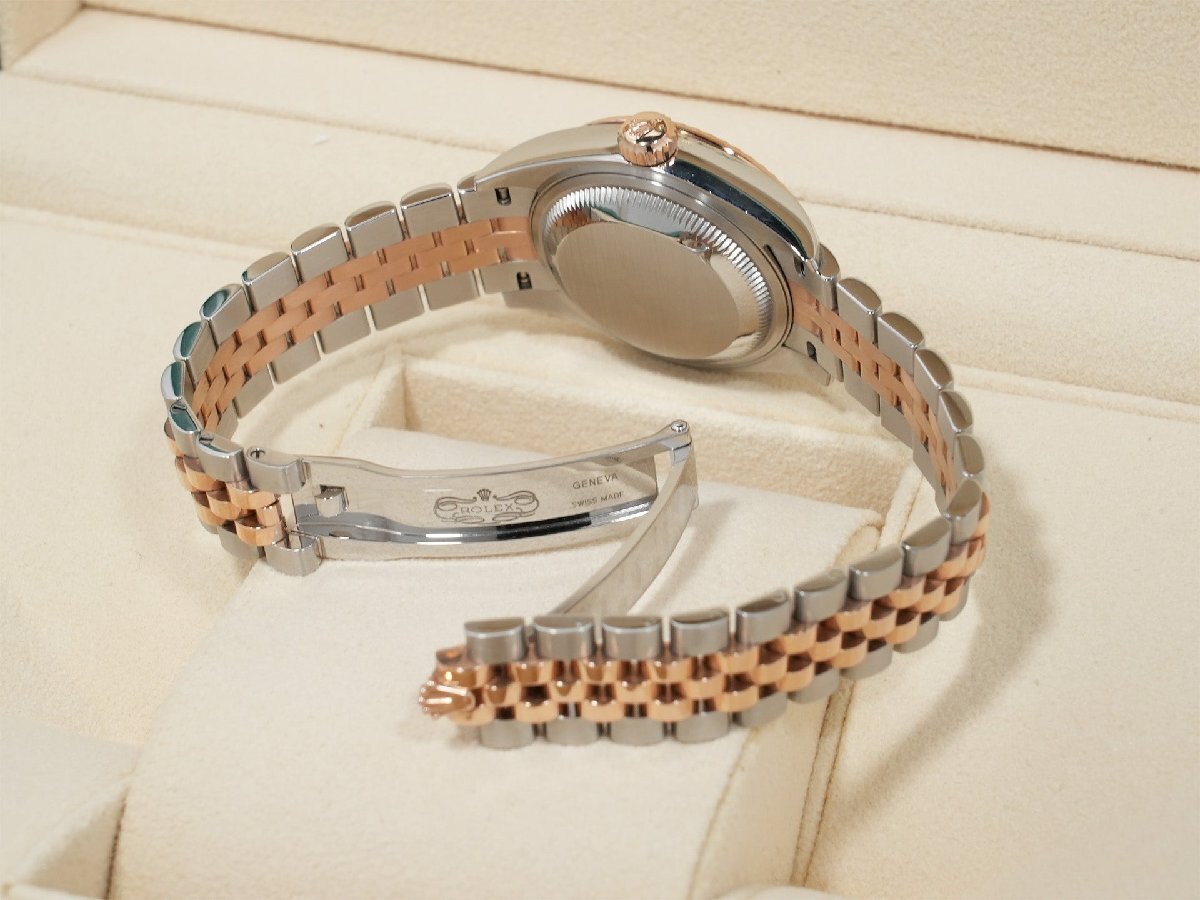 Rolex Datejust 28 Ref. 279171 Stainless Steel/Everose Gold Chocolate Diamond Dial with Jubilee Bracelet