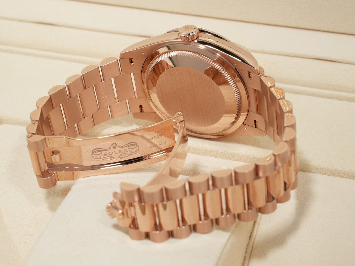 Rolex Day-Date 36 Ref. 128345RBR Everose Gold Eisenkiesel Dial