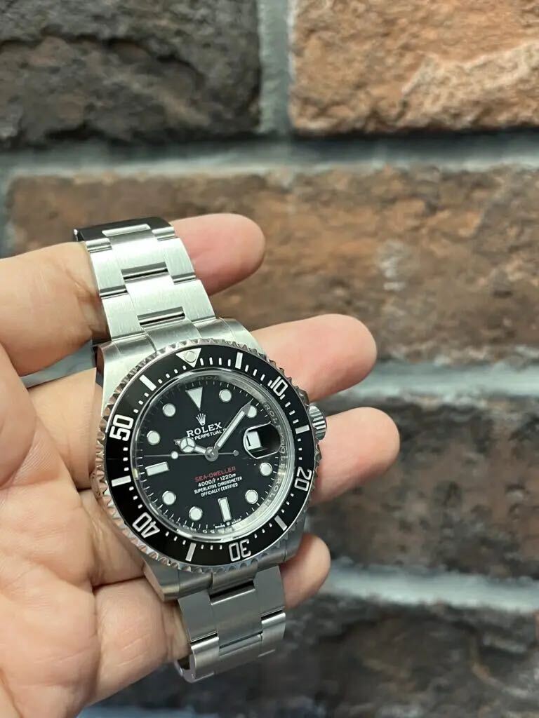 Pre-owned Rolex Sea-Dweller 126600 Black with Red Seed, 43mm, authenticated