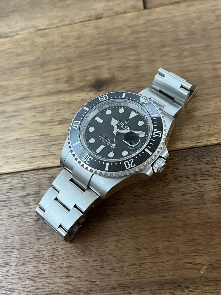 Pre-owned Rolex Sea-Dweller 126600 Black with Red Seed, 43mm, authenticated