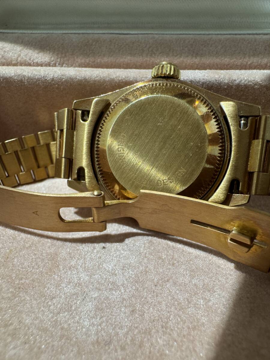 ROLEX Datejust 69178 No. 90, circa 1965, 10 Diamonds, Solid Gold, 18K Yellow Gold, Women's, Box, Warranty Card, Working Condition
