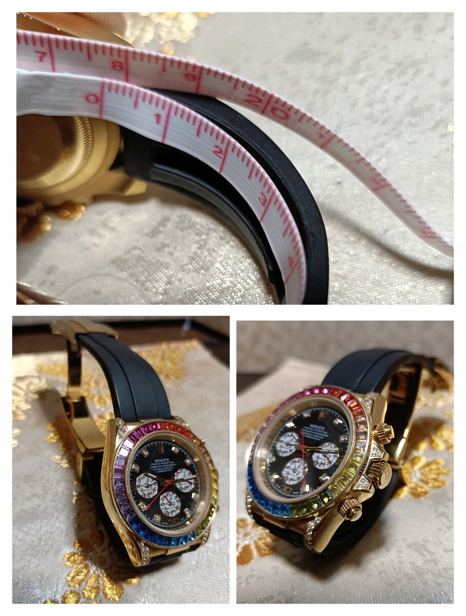 Rolex Cosmograph Oyster Daytona Rainbow Diamond Gold Watch, Certified Patek Vacheron, Hermes