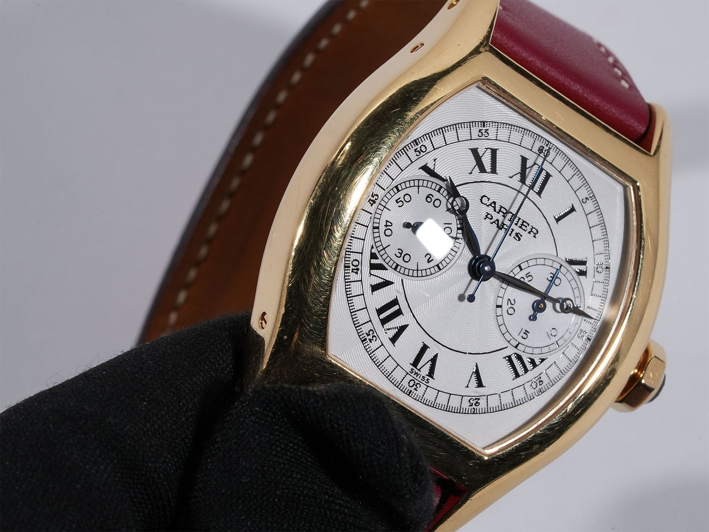 Cartier Tortue One Push Chronograph Reference 2356