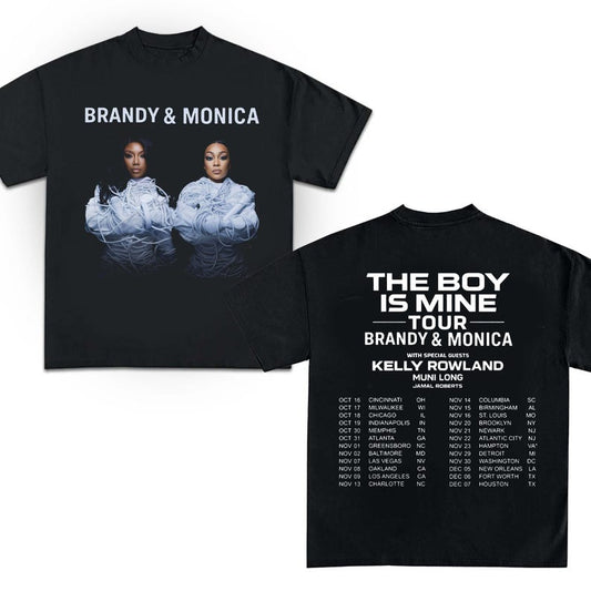 The Boy Is Mine Tour Brandy And Monica Concert Shirt 90s R&B Graphic Shirt