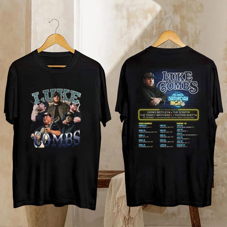 Luke Combs My Kinda Saturday Night Shirt, Luke Combs Tour 2026 Shirt