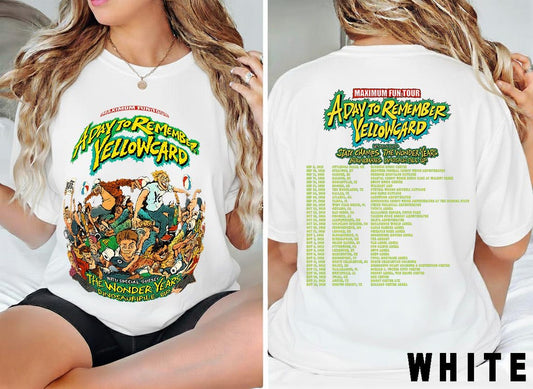 A Day To Remember X Yellowcard Tour 2025 Shirt White