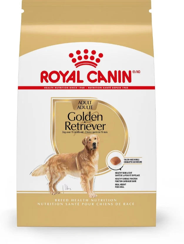 Royal Canin Breed Health Nutrition Golden Retriever Adult Dry Dog Food, 30 lbs.
