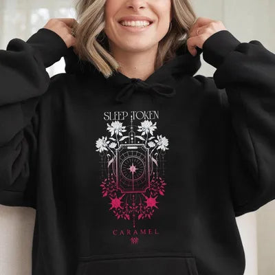 Sleep Token Band Hoodie Caramel Floral Gothic Aesthetic Graphic Shirt
