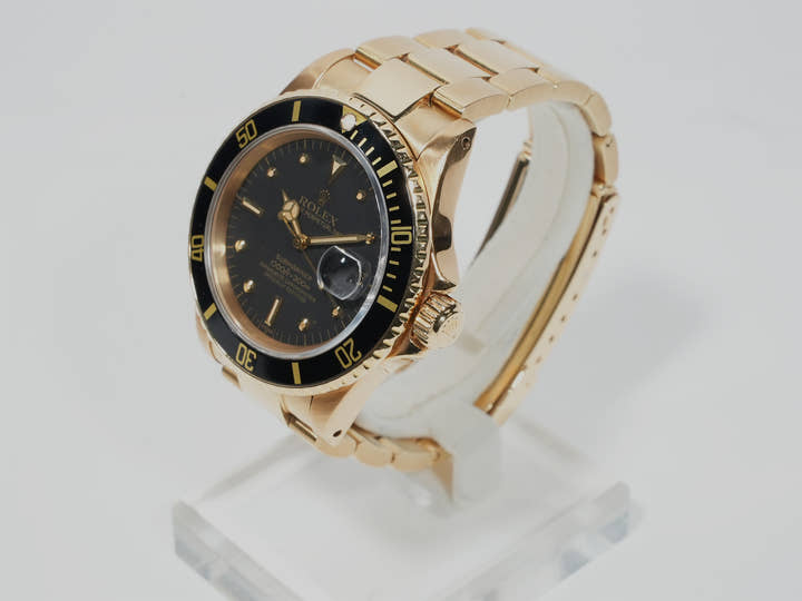 Rolex Submariner Date  Reference 16808 No. 65 18KYG