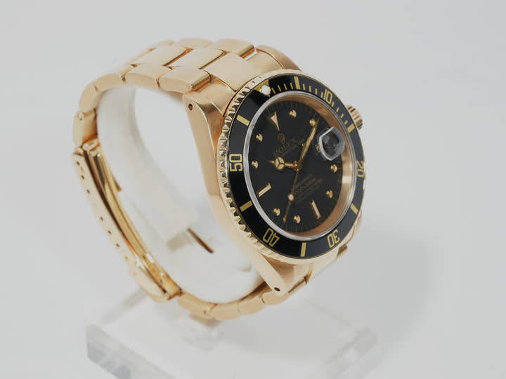 Rolex Submariner Date  Reference 16808 No. 65 18KYG