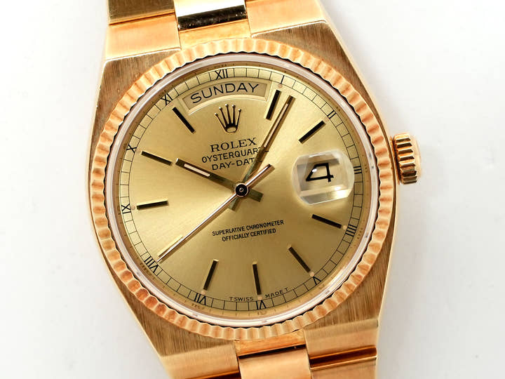 Rolex Oysterquartz Day Date 36  Reference 19018N No. 97 18KYG