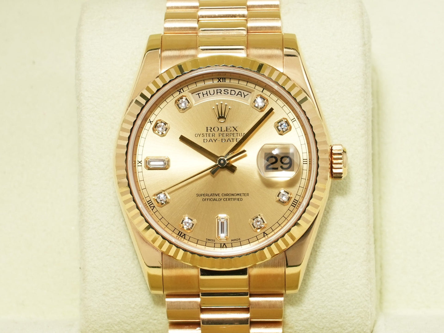 Rolex Day-Date 36 Ref.118238A K number