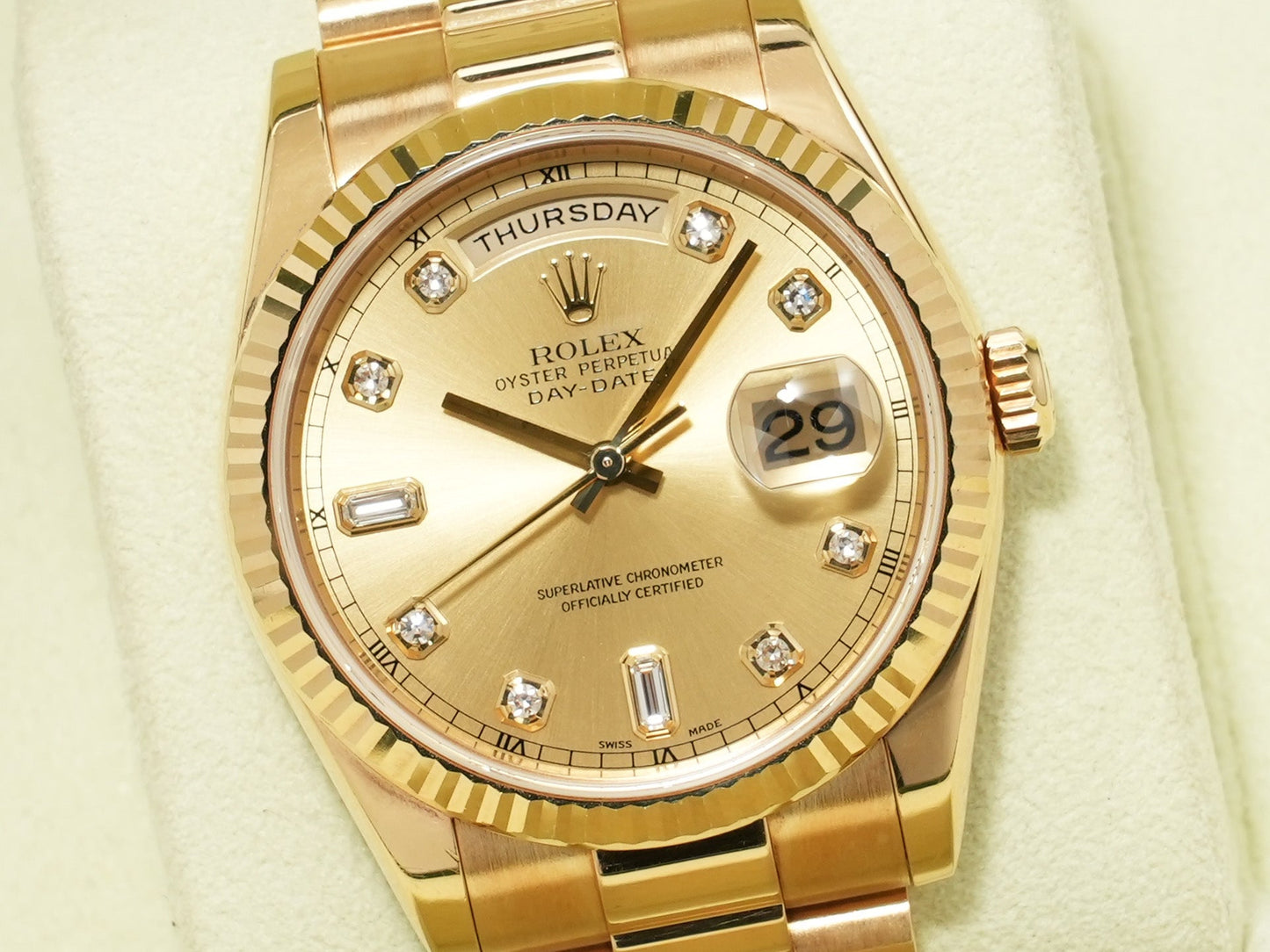 Rolex Day-Date 36 Ref.118238A K number