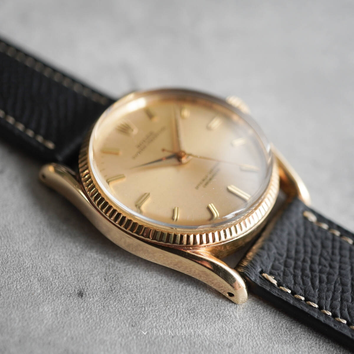 ROLEX OYSTER PERPETUAL REF.6593 14KYG 1957 Bombay