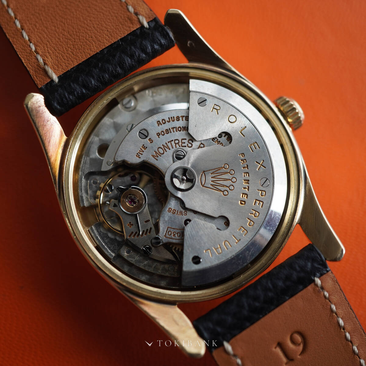 ROLEX OYSTER PERPETUAL REF.6593 14KYG 1957 Bombay