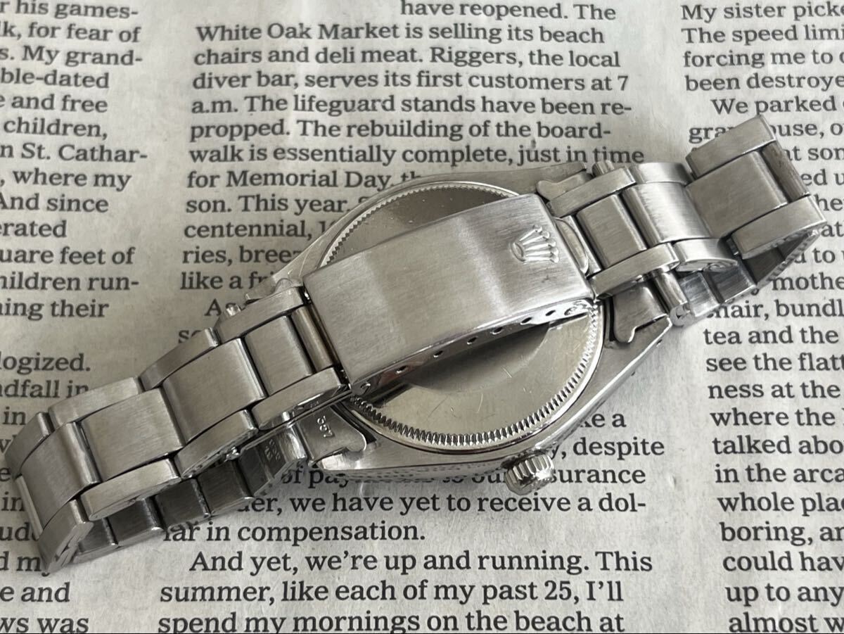 ROLEX Explorer Dial 5500, 1977, Caliber 1520, with Genuine Triple-Bracelet, 7935/357, includes original warranty.