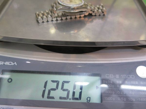 ROLEX Rolex PT950 Datejust with 10 Diamonds and Diamond Bezel 78286 in Solid Platinum