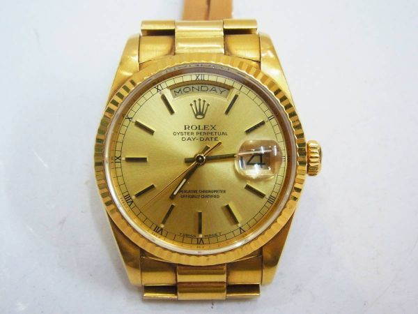 ROLEX Rolex 18K Solid Day-Date 18238 L-Serial