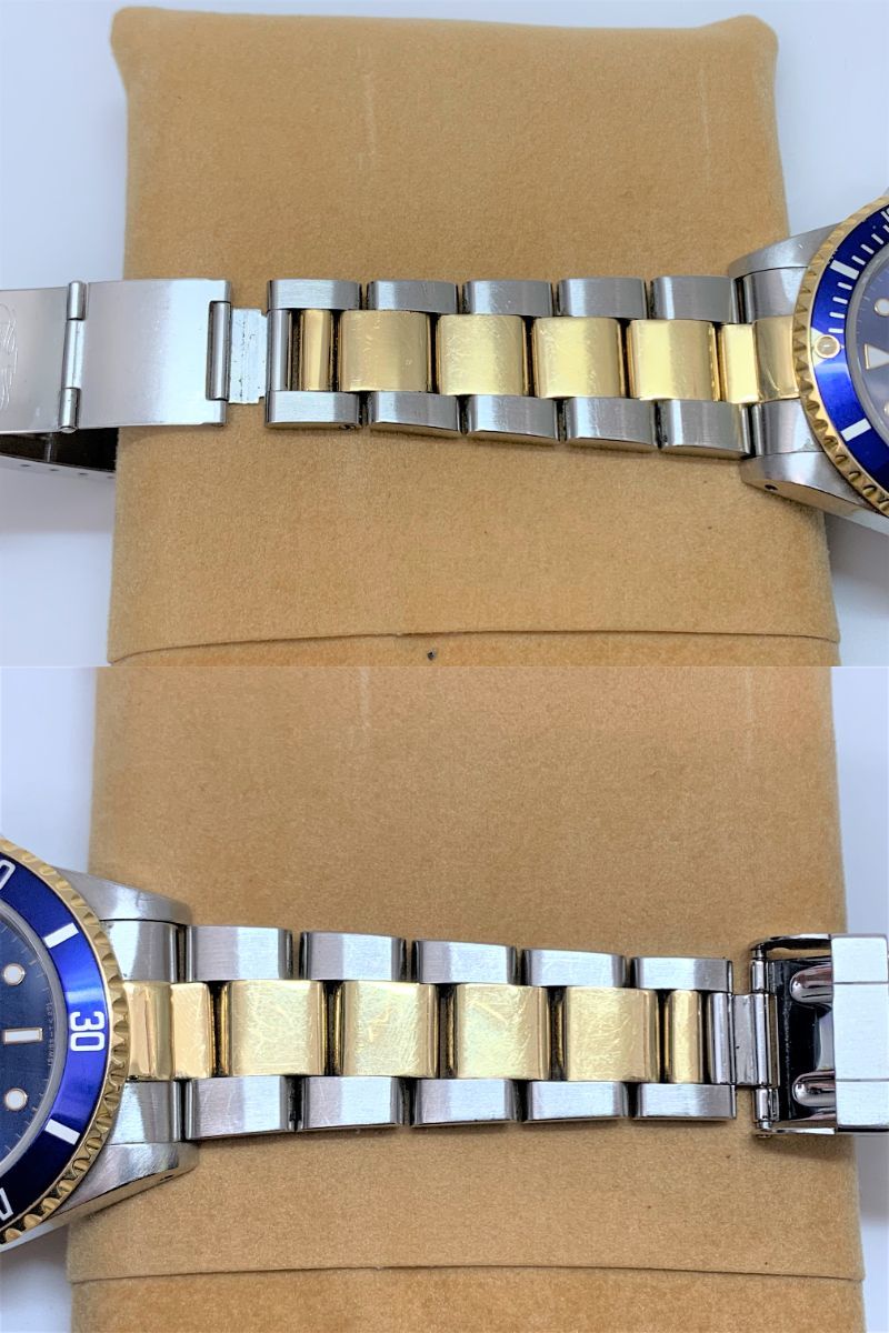 ROLEX Submariner 16613 T-Serial, Blue Sub, Date, Automatic, Men's Watch, Yellow Gold and Stainless Steel, Boxed, Warranty Card Included, In-Store Pickup Available