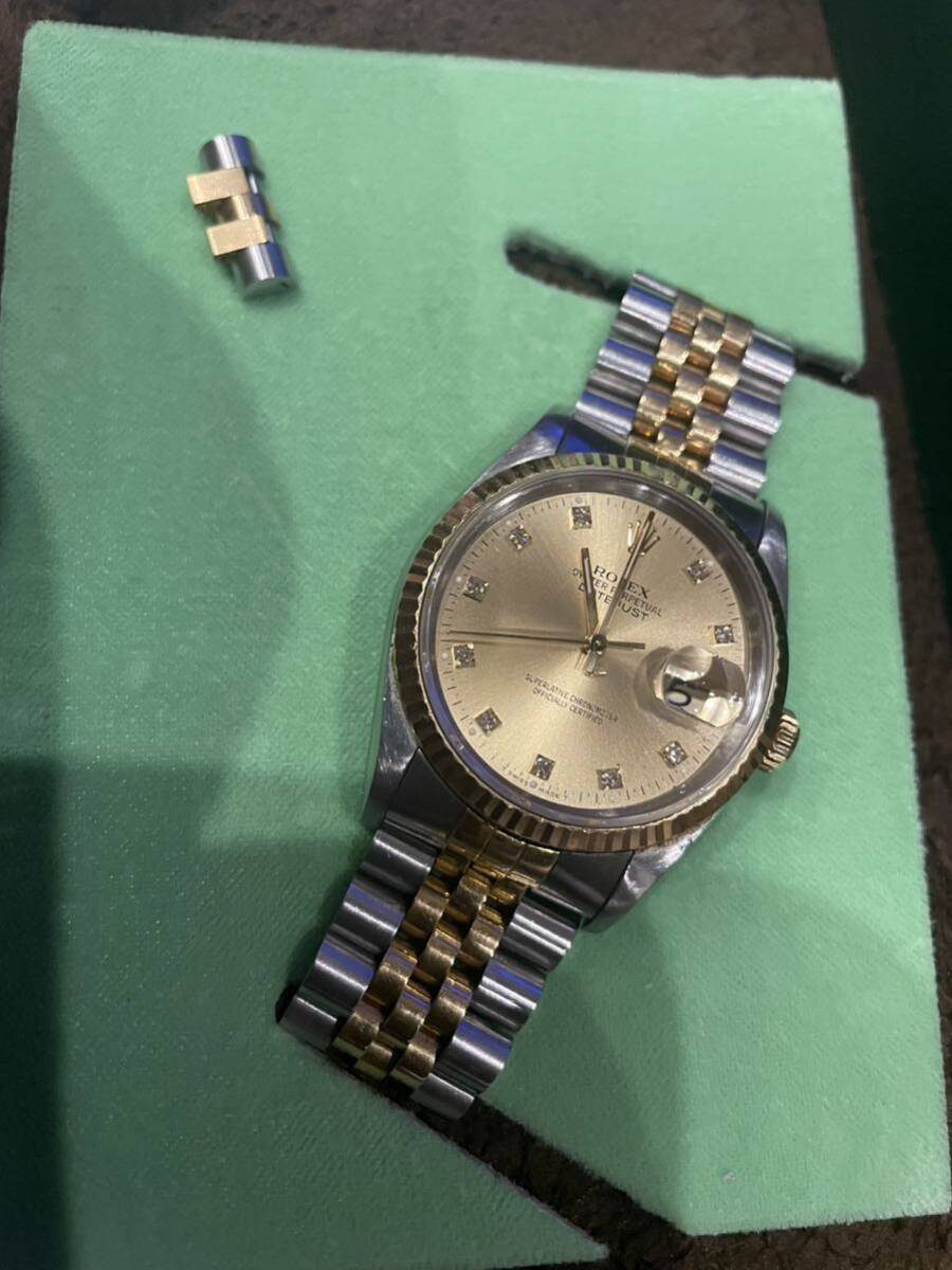 ROLEX 16233G 10-point diamond combination