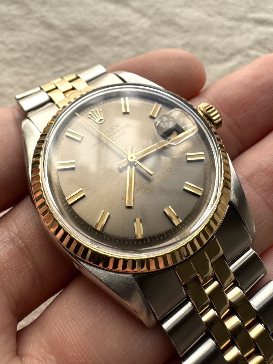ROLEX 1601 [Vintage Datejust Two-Tone Wideboy Watch with Ghost Dial and Non-Luminous Bracelet]