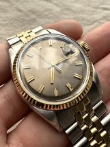ROLEX 1601 [Vintage Datejust Two-Tone Wideboy Watch with Ghost Dial and Non-Luminous Bracelet]