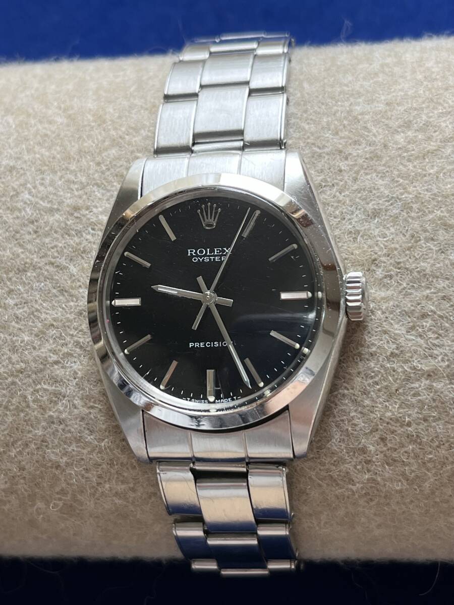 ROLEX Explorer I Automatic Watch, Black Dial, No Sagging, Excellent Condition