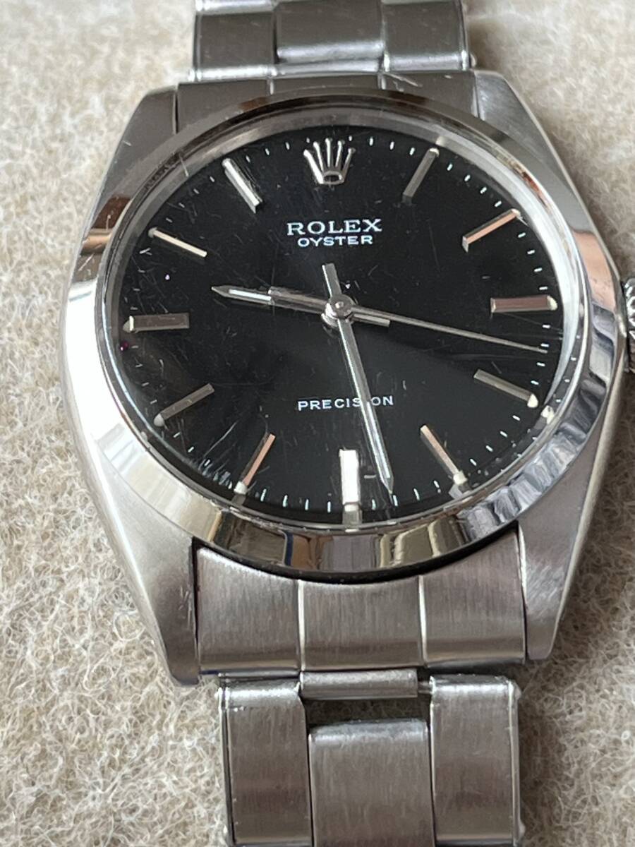 ROLEX Explorer I Automatic Watch, Black Dial, No Sagging, Excellent Condition