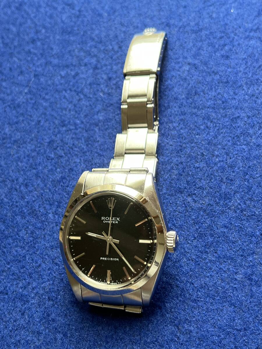 ROLEX Explorer I Automatic Watch, Black Dial, No Sagging, Excellent Condition