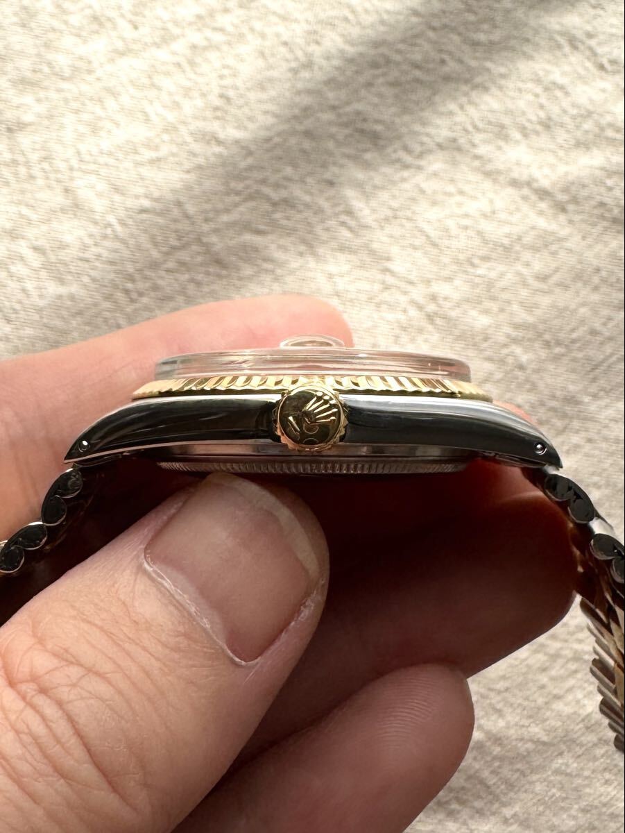 ROLEX 1601 [Vintage Datejust Two-Tone Wideboy Watch with Ghost Dial and Non-Luminous Bracelet]
