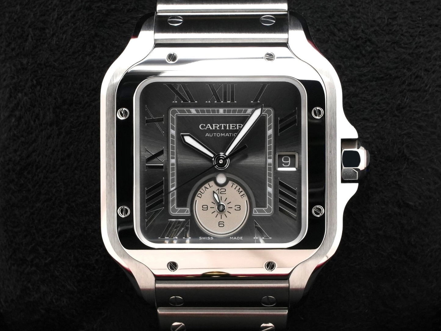 Cartier Santos de Cartier Dual Time LM Ref.WSSA0076