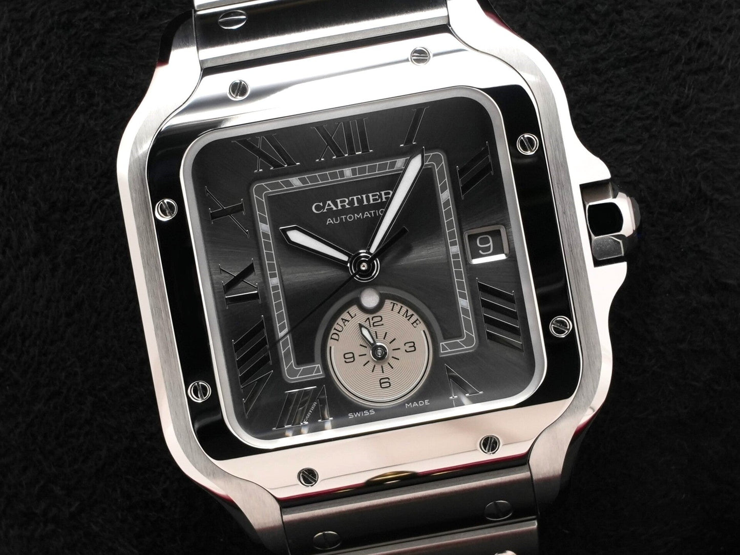 Cartier Santos de Cartier Dual Time LM Ref.WSSA0076