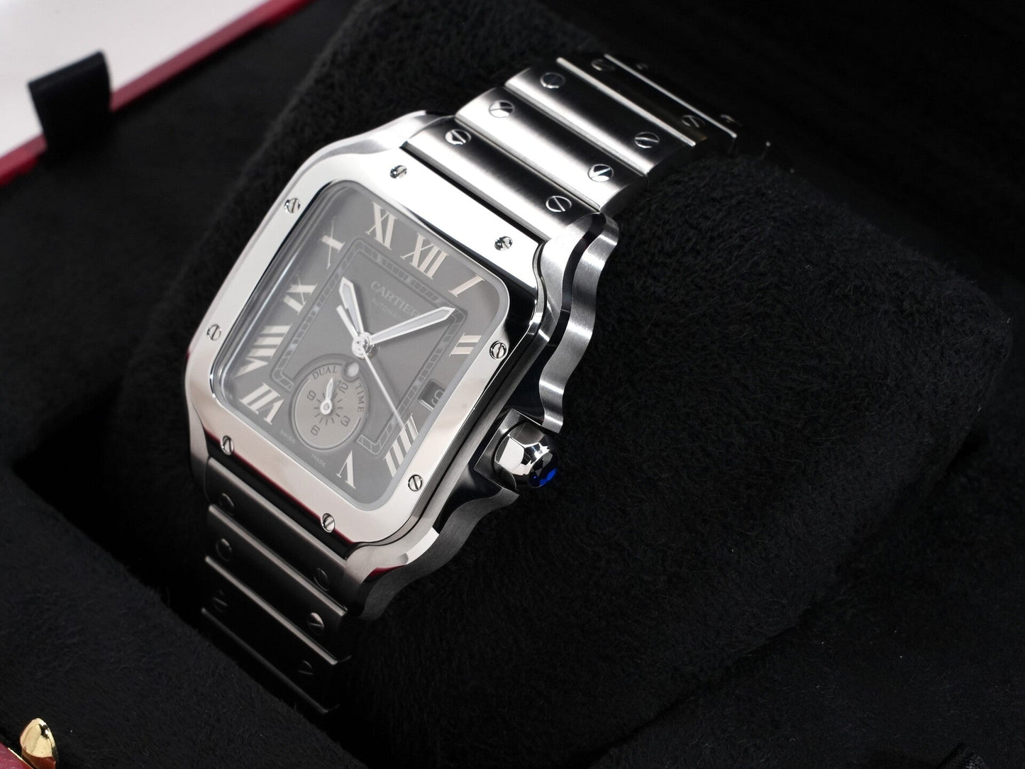 Cartier Santos de Cartier Dual Time LM Ref.WSSA0076