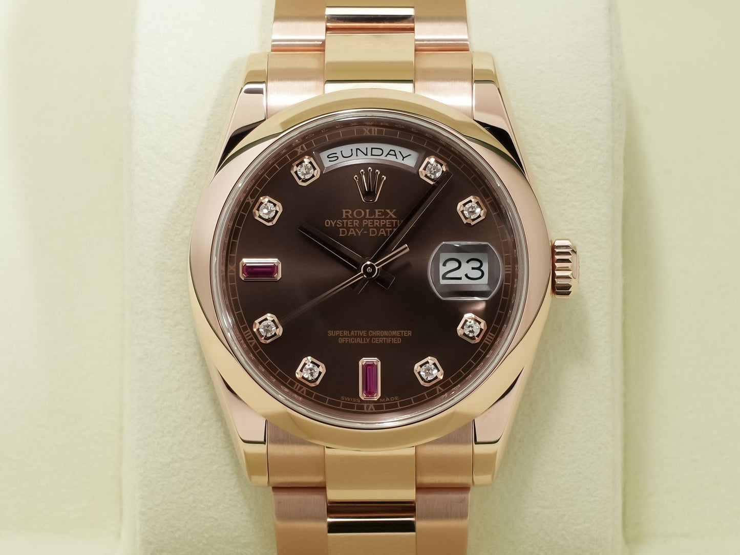 Rolex Day Date Ref.118205FA G serial